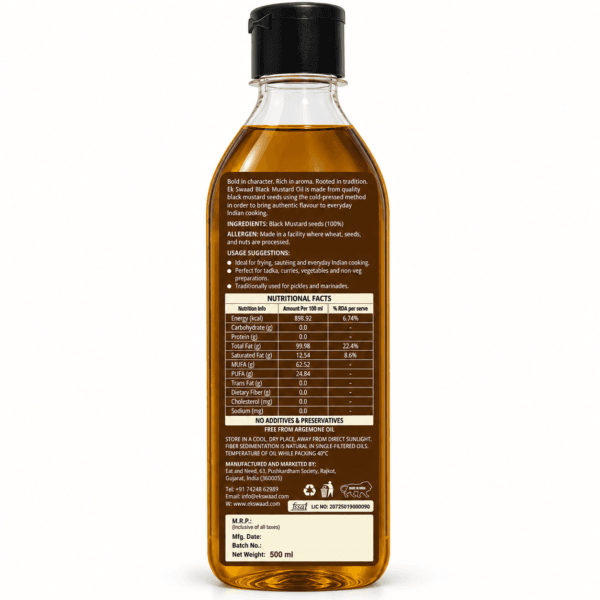 Black mustard oil for cooking Black mustard oil for cooking
