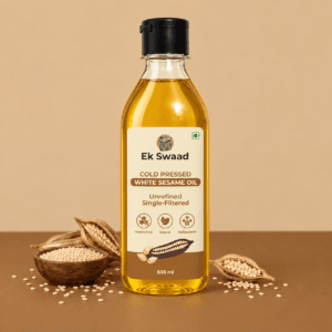 Wood pressed pure White sesame Oil